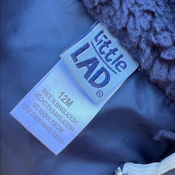 Stylish Navy and Teal Kids Hooded Vest - Picture 3 of 3